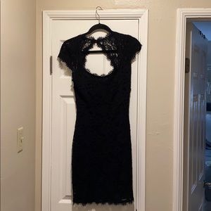 Lace mini cocktail dress